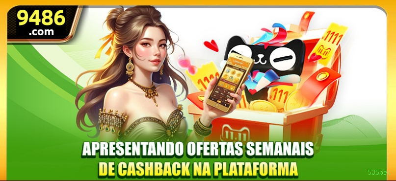 Imagem promocional da 535bet mostrando a plataforma e suas vantagens